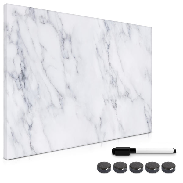 Memo Board - MDF - 60 x 40 cm - White Marble