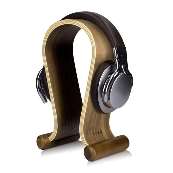 kalibri_Holz Ständer Universal für Kopfhörer Walnussholz