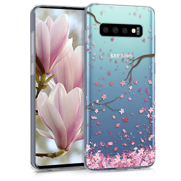 Crystal TPU Case für Samsung Galaxy S10 Kirschblütenblätter Design