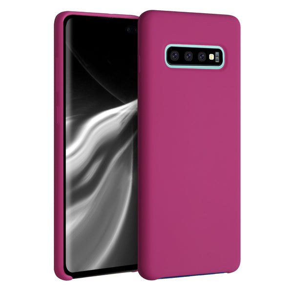 TPU Case gummiert für Samsung Galaxy S10 Plus Himbeer Pink