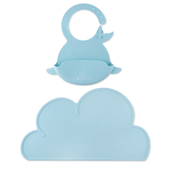 Navaris_Baby Platzdeckchen und Lätzchen Set - mintgrün