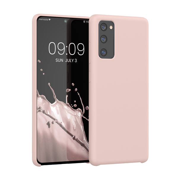 Custodia Compatibile con Samsung Galaxy S20 FE - Cover in Silicone TPU - Back Case per Smartphone - Protezione Gommata rosa antico matt