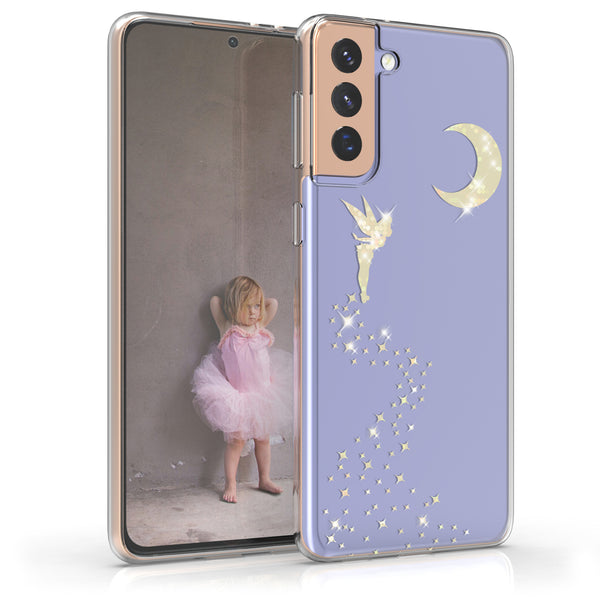 Crystal Case TPU IMD für Samsung Galaxy S21 Plus Fee Glitzer Design