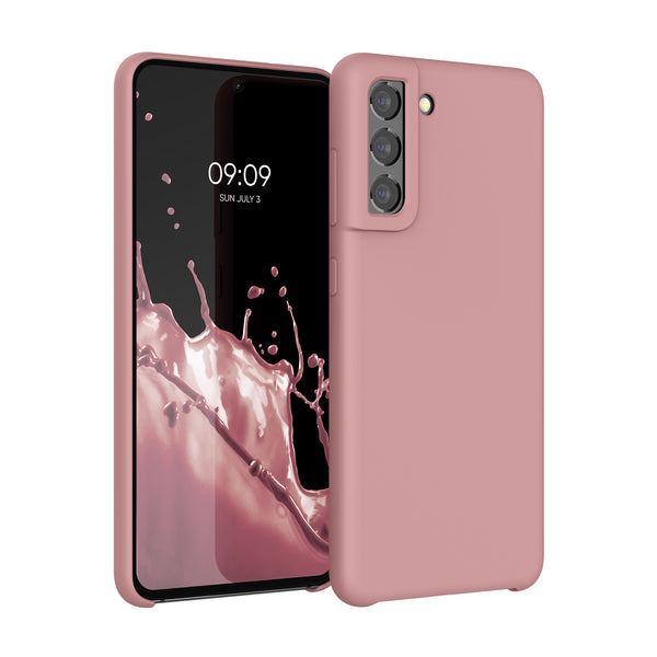 kwmobile_TPU Case gummiert für Samsung Galaxy S21 FE Winter Rose
